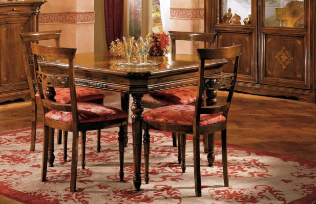 Dining chair room set seating ensemble 4x chairs modern upholstered back design new wood