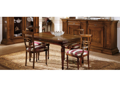 Dining Room Set Classic Real Wood 4-Piece Set Chair Suite 4x Chairs
