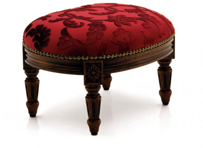 Luxurious designer upholstered stool: Multifunctional ottoman in exquisite style