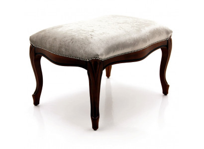 Ottoman Seat Chaise Upholstered Pouf Blue New Design Upholstery Stool Footstool