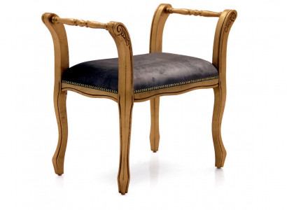 Ottoman chaise lounge bench velvet fabric 70x39 stool footstool side stool