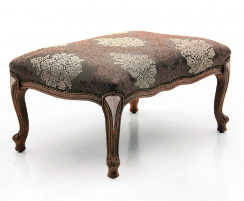 Upholstered bench footstool ottoman seating pouf living room designer stool