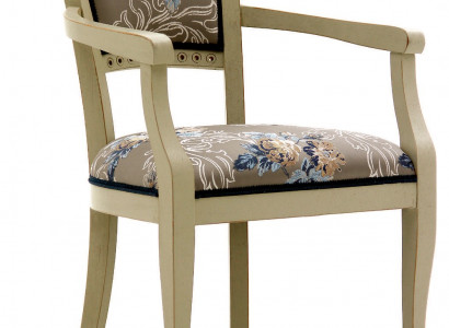 Dining room chair Art Deco armrest dining chairs design textile luxury multicolored