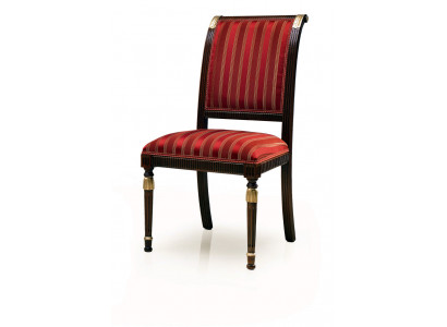 Chair seat cushion chair Italy luxury dining room chairs fabric wood 1x armchair
