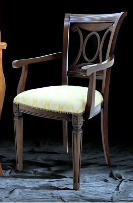 Solid Wood Design Armchair Dining Chair Lounge Chair Living Room Office