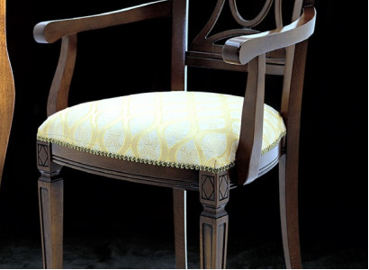Solid Wood Design Armchair Dining Chair Lounge Chair Living Room Office