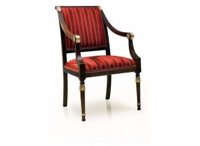 Dining room wooden chairs upholstered with armrests chair red design living room armchair.
