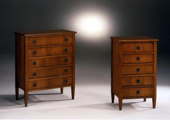 Massive Italian furniture ensemble - Tall cabinet, dresser, sideboard for stylish furnishing
