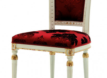 Luxury Chair Red Armchair Dining Room Designer Wood Furniture White Chair without Armrest