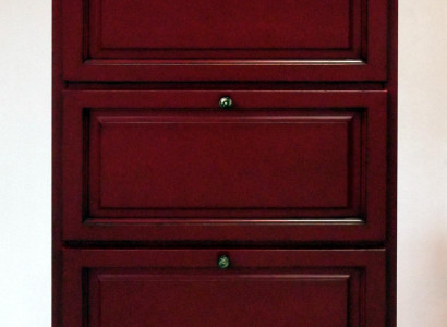 Shoe cabinet 3-compartment dresser solid wood furniture shoe bin shoe shelf shelf