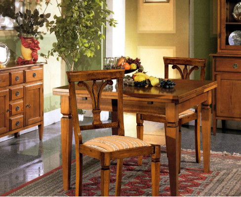 Dining table antique style solid wood furniture Italian dining tables table wood tables