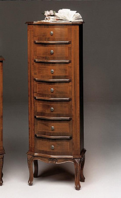Chest of drawers with 6 drawers sideboard white console wood drawer cabinet cabinet