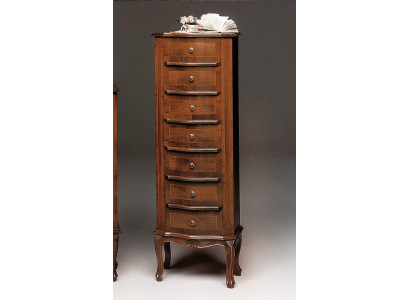 Chest of drawers with 6 drawers sideboard white console wood drawer cabinet cabinet