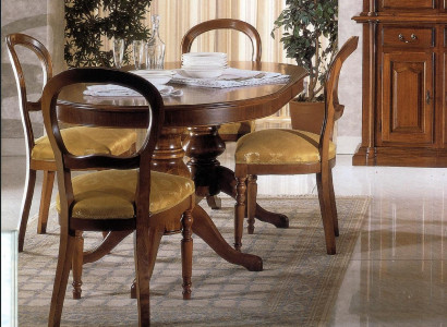 Table wooden table baroque rococo dining room royal dining table classic table