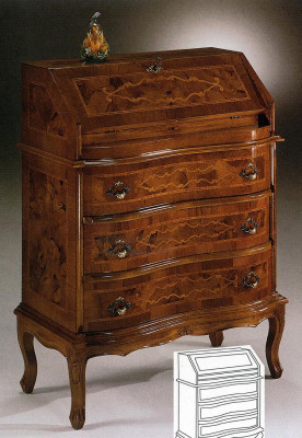 Luxury chest of drawers sideboard cabinet wardrobe sideboard furniture antique style wood new