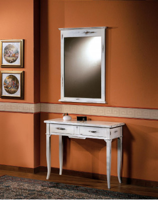 Tables Consoles Table Side Bedroom Wood Mirror + Console Table Dressers
