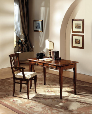Desk Secretary Italian Furniture Table Chair Set Office 2-piece Furnishing