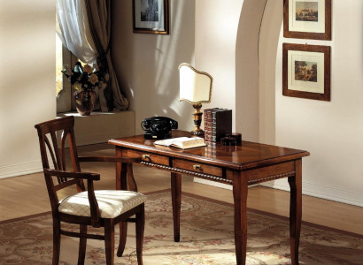 Desk Secretary Italian Furniture Table Chair Set Office 2-piece Furnishing