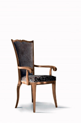 Art Deco dining chair with armrest dining chairs design textile luxury armchair