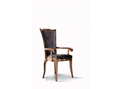 Art Deco dining chair with armrest dining chairs design textile luxury armchair
