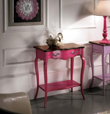 Pink Console Table Wooden Console Telephone Table Hall Table Wall Table New