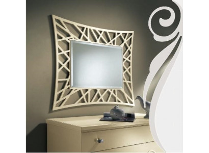 Mirror Hanging Mirror Wood Modern Wall Mirror Furniture Small Mirror Design 90x90 New