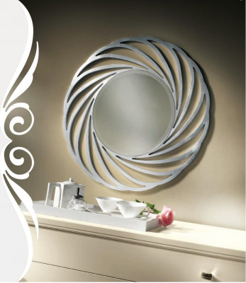 Mirror Wall Mirror Wood Modern Wall Mirror Furniture Little Mirror Design 90x90 New