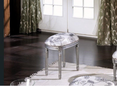 Upholstered bench, footstool, ottoman, pouf, living room designer stool