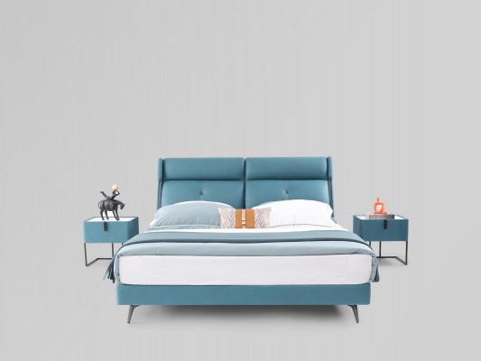 Beds Double Hotel Sleep Room Wood New 180x200cm Bed Upholstery Design