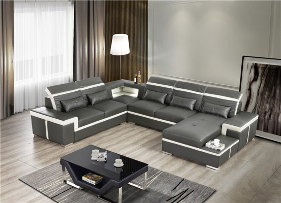 U-shaped sofas sofa couch upholstery suite living landscape design corner sofa leather new