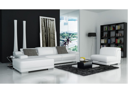 Modern sofa corner set L-shaped upholstered seat corner couch + armchair corner sofa