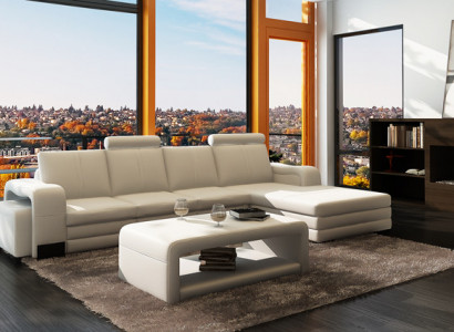 Leather Modern Couch Living Landscape Leather Sofa Sofa Set Sofa L-Shape