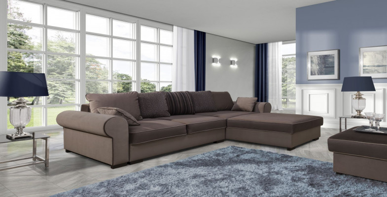 Fabric L-Shape Couch Living Landscape Corner Sofa Set Modern Design Sofa Textile