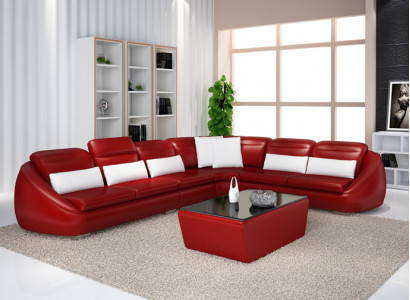 Designer sofa couch corner sofa with stool living landscape set upholstery