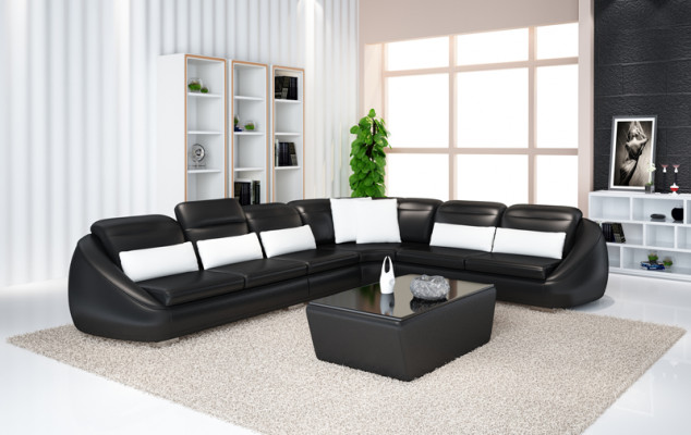 Designer sofa couch corner sofa with stool living landscape set upholstery