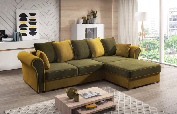 Designer living area L-shaped couch corner sofa upholstery suite sofa corner suite