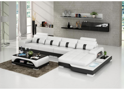 Corner sofa sofa living landscape L shape upholstered couch leather sofa sofas