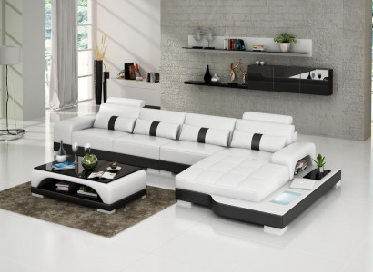 Corner sofa sofa living landscape L shape upholstered couch leather sofa sofas