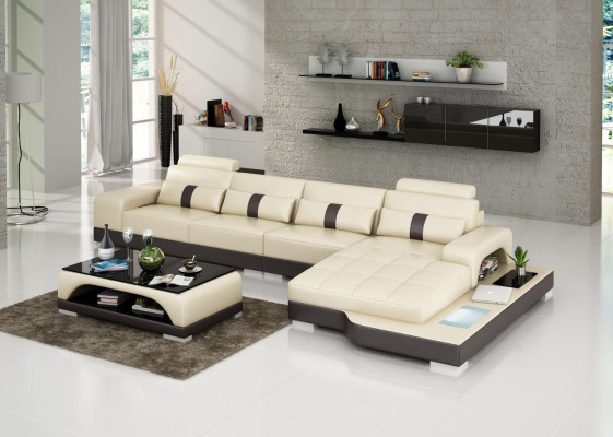 Corner sofa sofa living landscape L shape upholstered couch leather sofa sofas