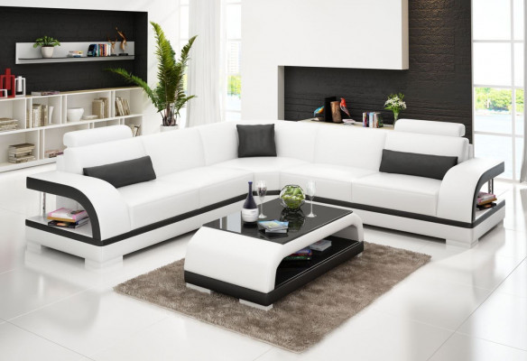 Modern sofa corner suite L-shape upholstered corner designer couch seating furniture
