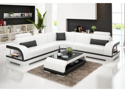 Modern sofa corner suite L-shape upholstered corner designer couch seating furniture