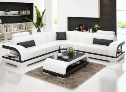 Modern sofa corner suite L-shape upholstered corner designer couch seating furniture