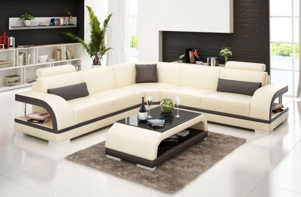 Modern sofa corner suite L-shape upholstered corner designer couch seating furniture