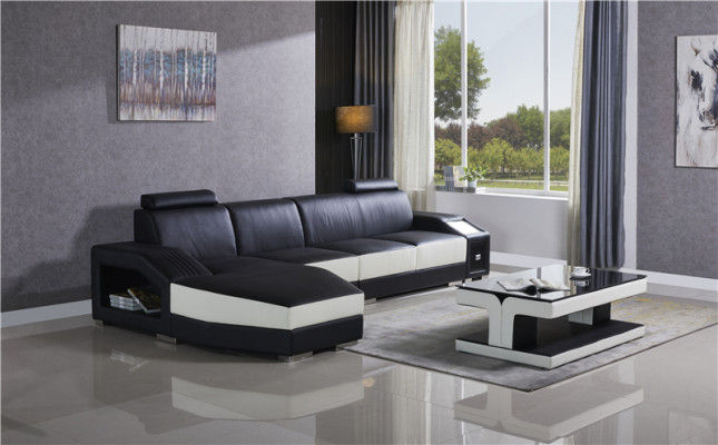 Leather Modern Couch Living Landscape Leather Sofa Sofa Set Furniture Sofa