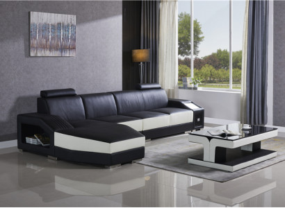Leather Modern Couch Living Landscape Leather Sofa Sofa Set Furniture Sofa