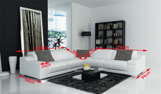 Corner sofa couch upholstery living landscape leather corner decor sofas set