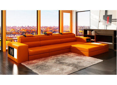 Designer sofa couch set corner sofa with stool living landscape upholstery