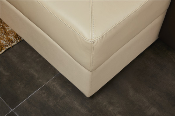 Sectional L-shaped sofa couch upholstered set living landscape leather sofa