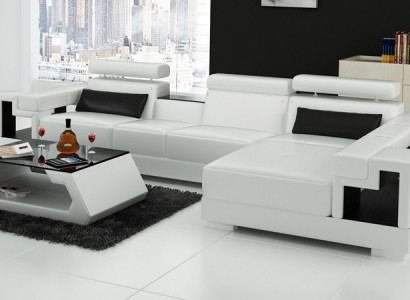 L-shaped sofa couch upholstery set living room landscape design corner sofa leather