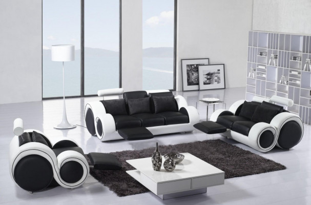 Leather sofa couch set new 3+2 seater set design modern sofa